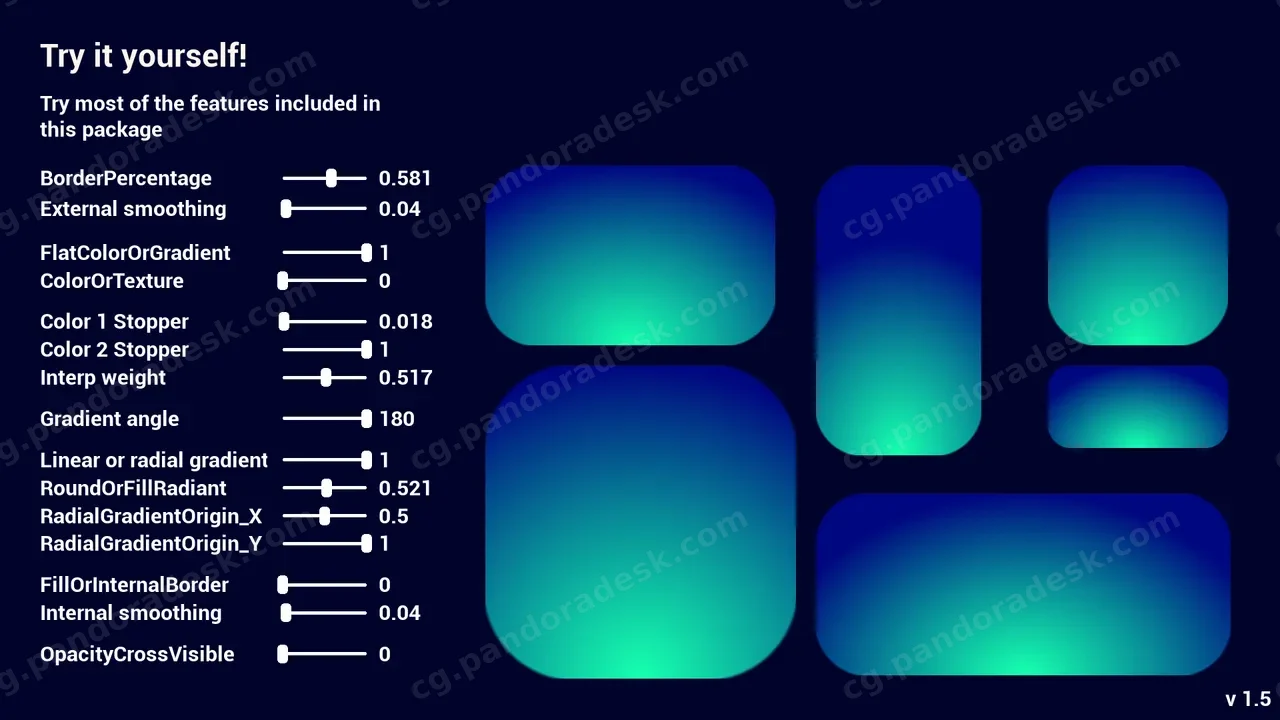 程序性用户界面:背景和边框UMG材质套件 Procedural UI background and borders UMG material KIT