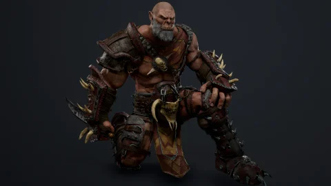 游戏兽人怪物角色模型 - Ork Rogue