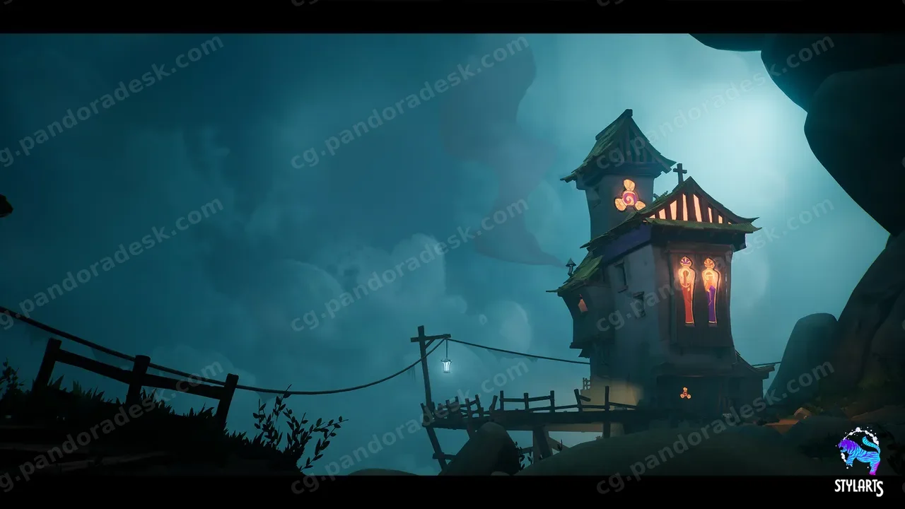 风格化栖息教堂 - Stylized Perched Church ( Perched , Church , Stylised )