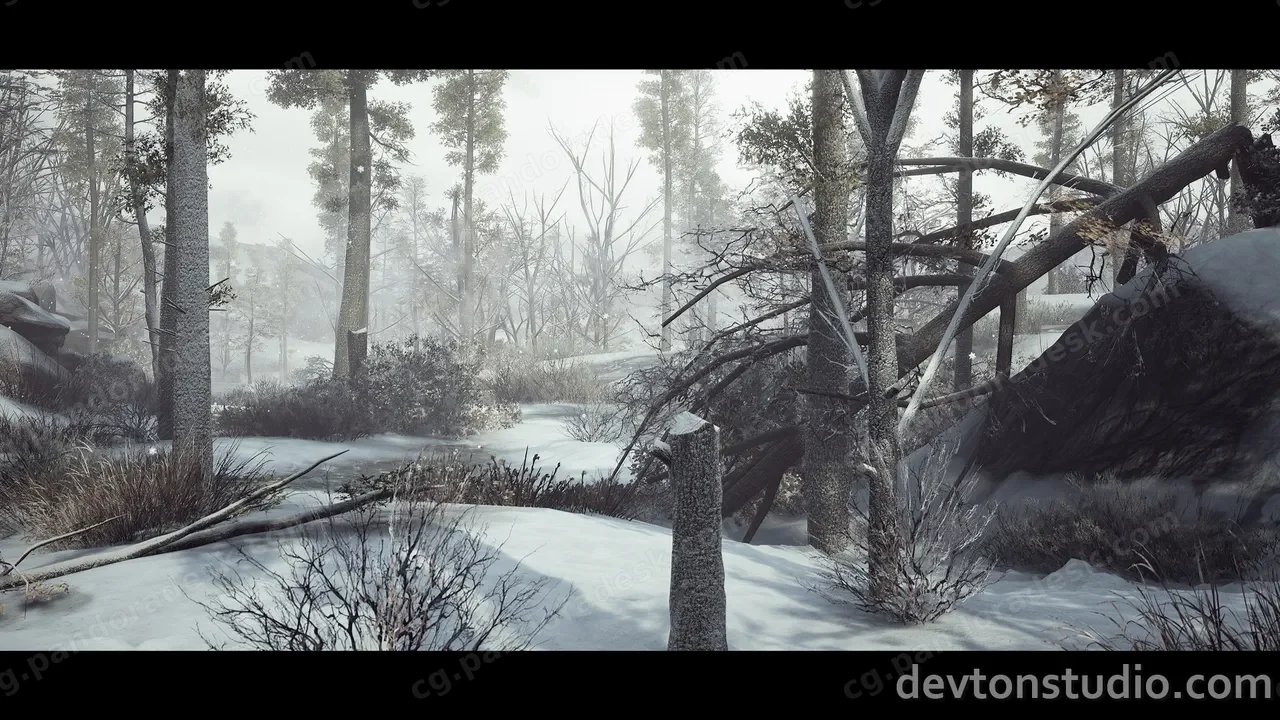 冬季雪景森林-DevTon Winter Landscape