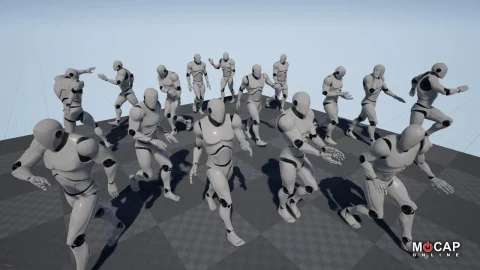 人物移动行走动画-Pedestrian Walks - MoCap Pack