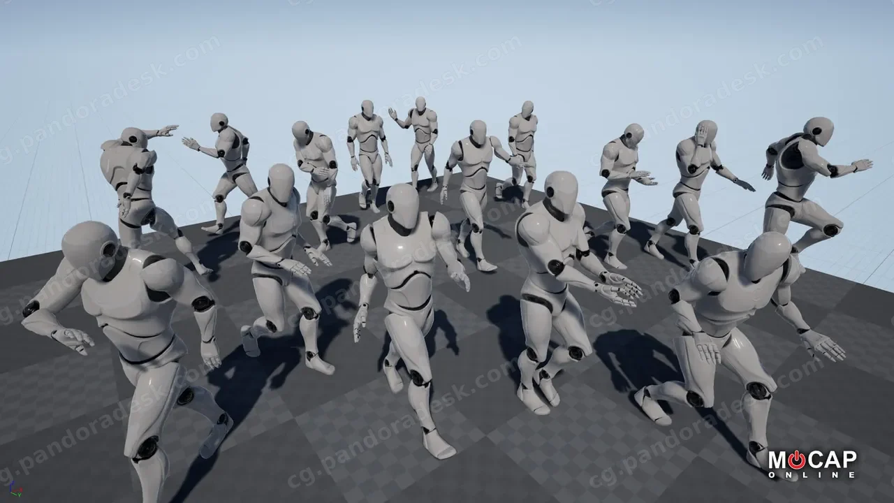 人物移动行走动画-Pedestrian Walks - MoCap Pack