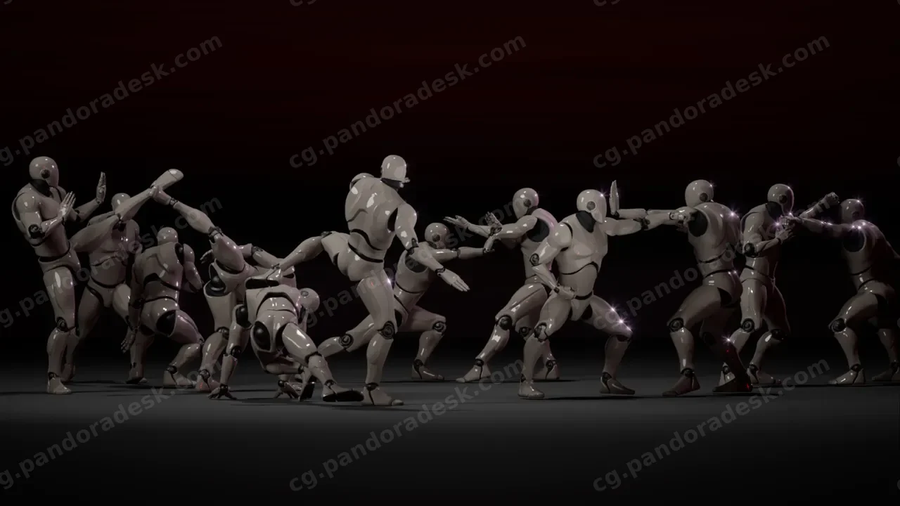 战斗动画 功夫 V1 - Combat animations - Kung fu V1