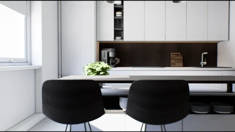 现代家庭厨房-Modern Kitchen