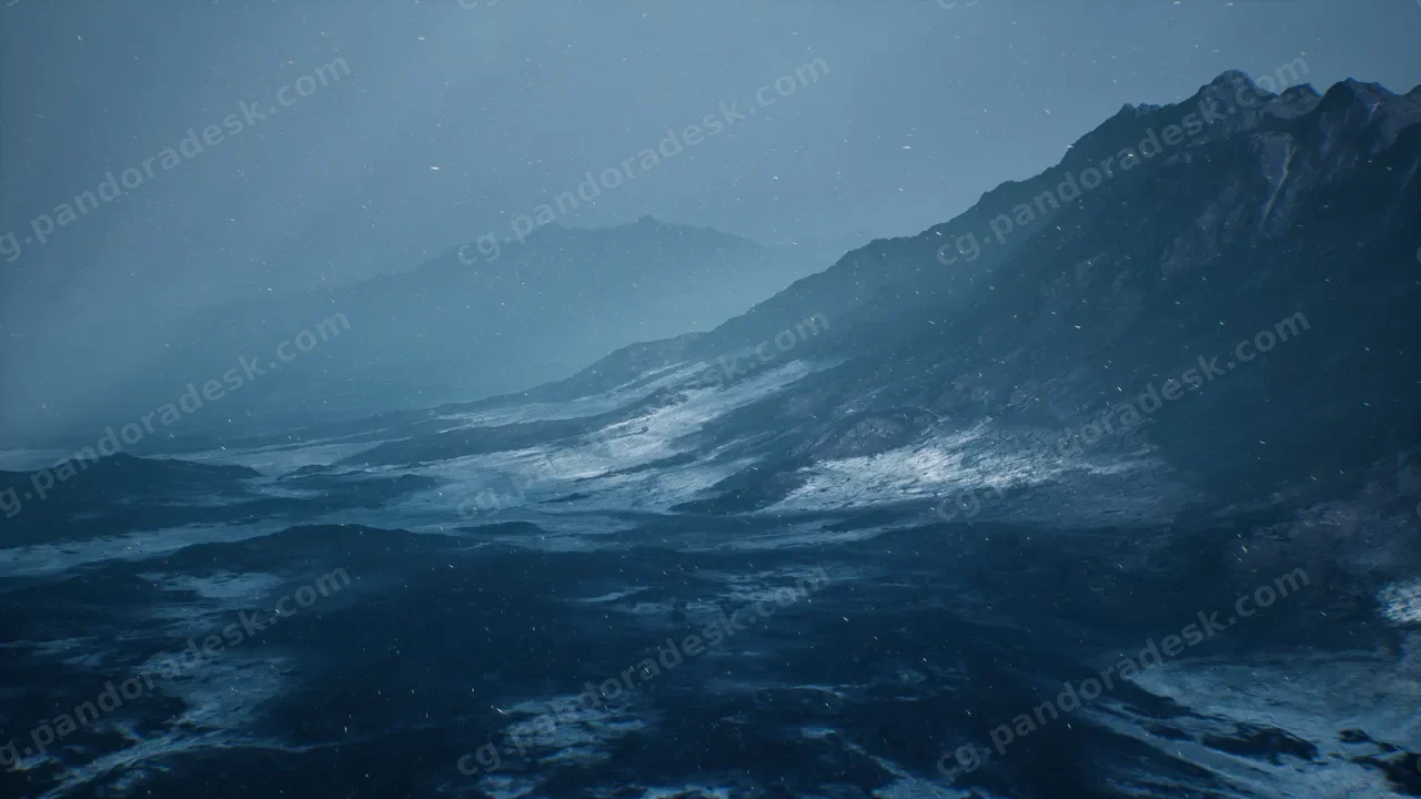 雾霾雪山-Cold Heat Landscape