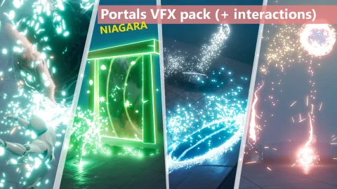 交互式传送门特效 - Portals VFX pack (+ interactions)