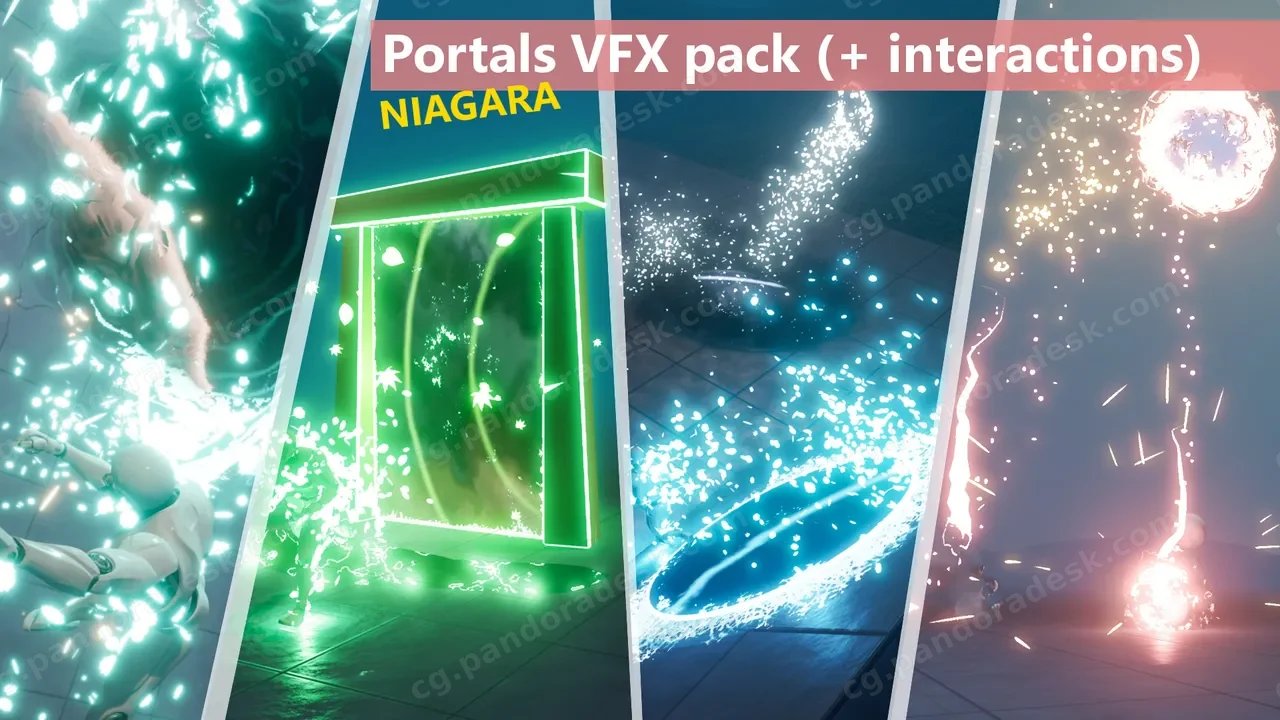 交互式传送门特效 - Portals VFX pack (+ interactions)