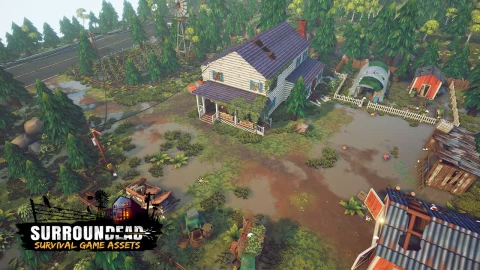 生存游戏资产包- SurrounDead - Survival Game Assets (Bundle)