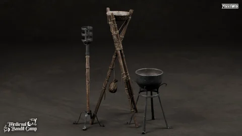 中世纪道具 第5卷——火把与火盆 Medieval Props Vol. 5 - Torches & Braziers