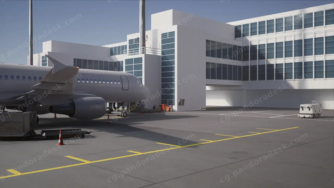 航空大楼/飞机场-ThreeDee Airport Asset Pack