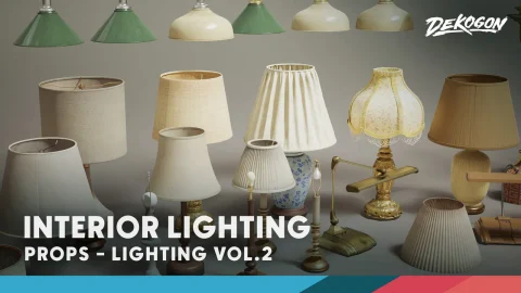 室内灯具 Lighting VOL.2 - Interior (Nanite and Low Poly)