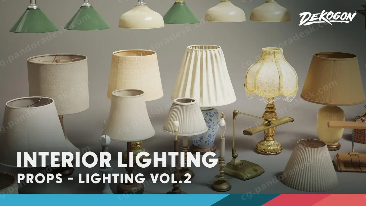 室内灯具 Lighting VOL.2 - Interior (Nanite and Low Poly)
