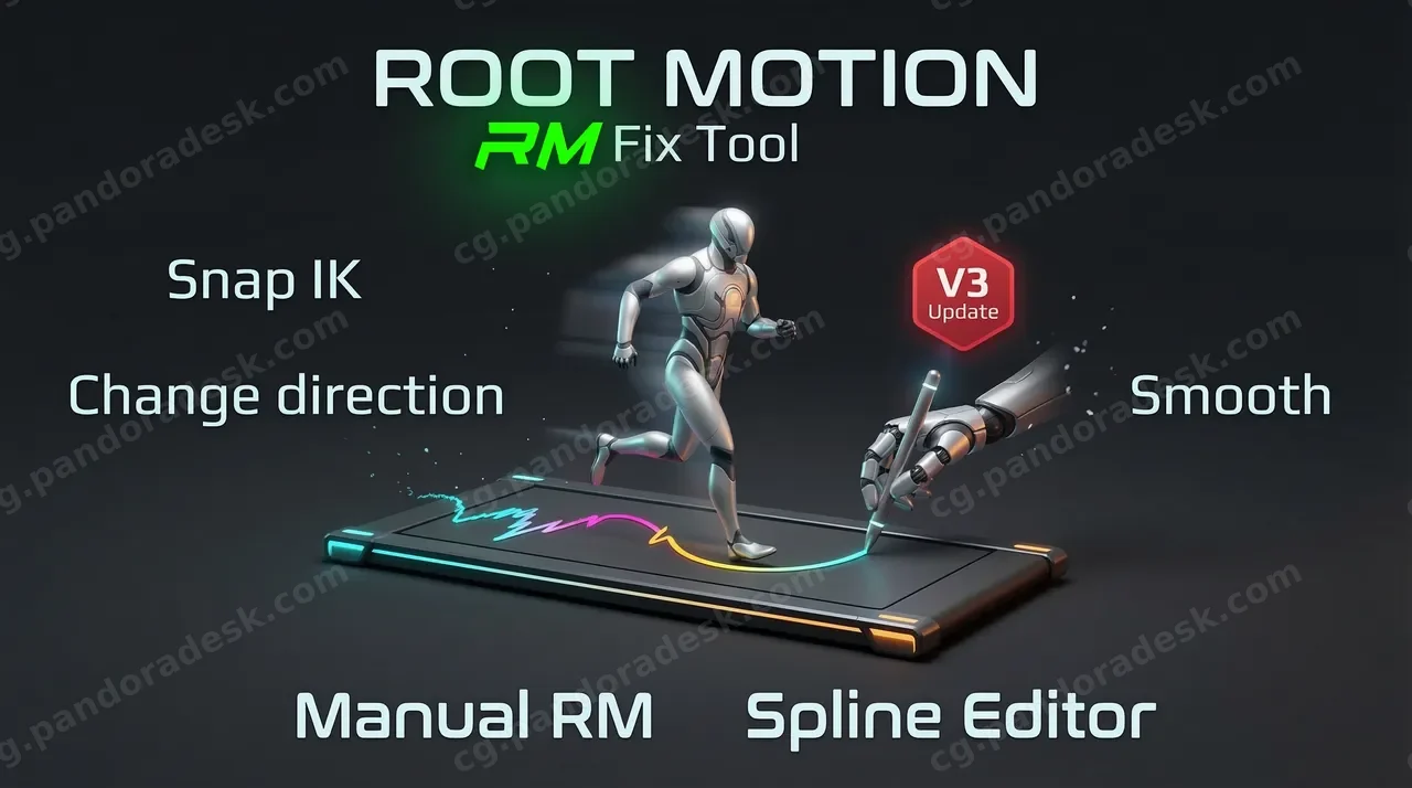 动作捕捉动画根运动清理与修复工具 - Root Motion Fix Tool
