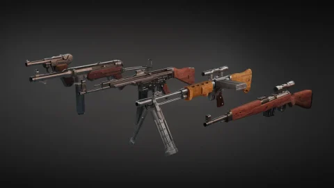 二战德国武器模型道具 - WW2 Germany Weapons