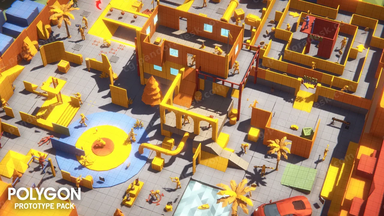 游戏关卡-POLYGON - Prototype Pack