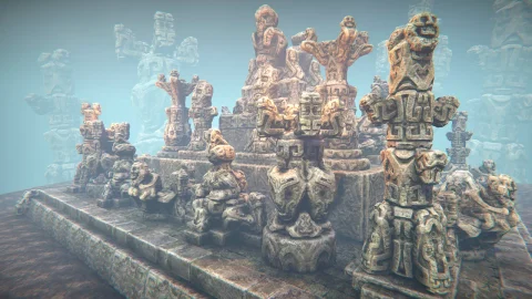 部落石雕像 - Jungle Statues