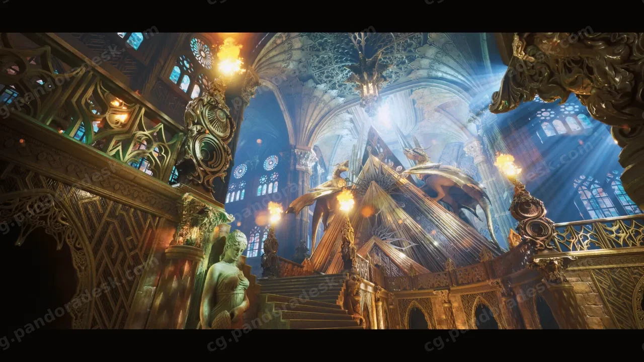 龙神殿 - Dragon Temple (Temple, Cathedral, Temple Interior, Cathedral Interior, Dungeon)