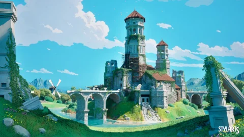 风格化城堡遗迹 Stylized Castle Ruins