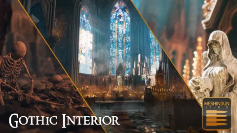 哥特式大教堂超级套装 - Gothic Interior Megapack