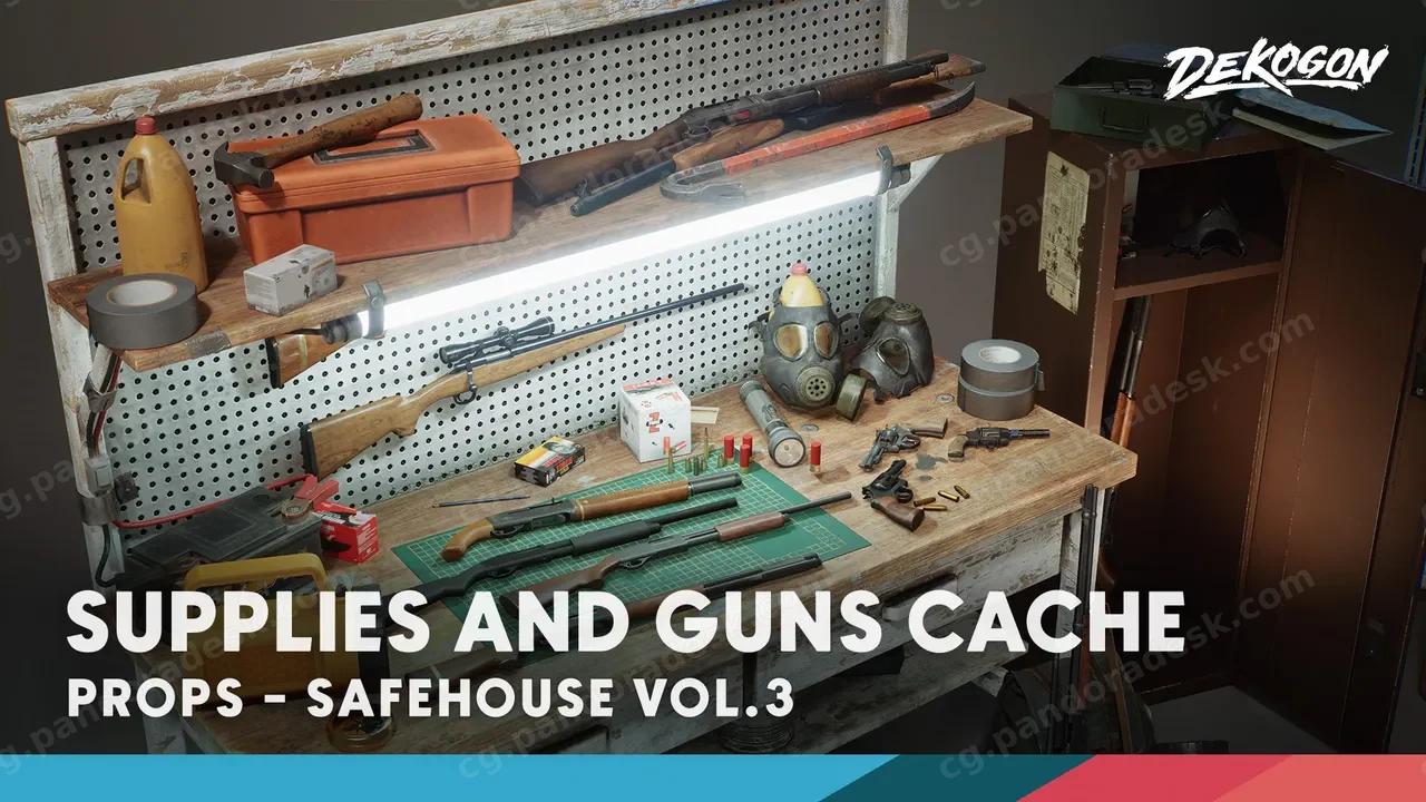 补给品和枪支安全屋 - Safe House VOL.1 - Supplies and Guns (Nanite and Low Poly)