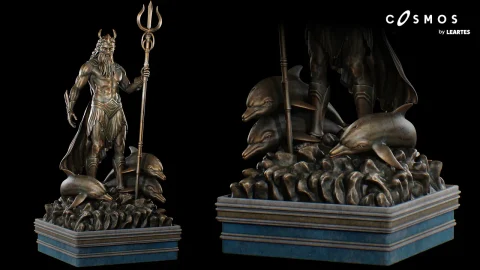 波塞冬雕像 古代神话罗马道具 3D 艺术 Poseidon Statues