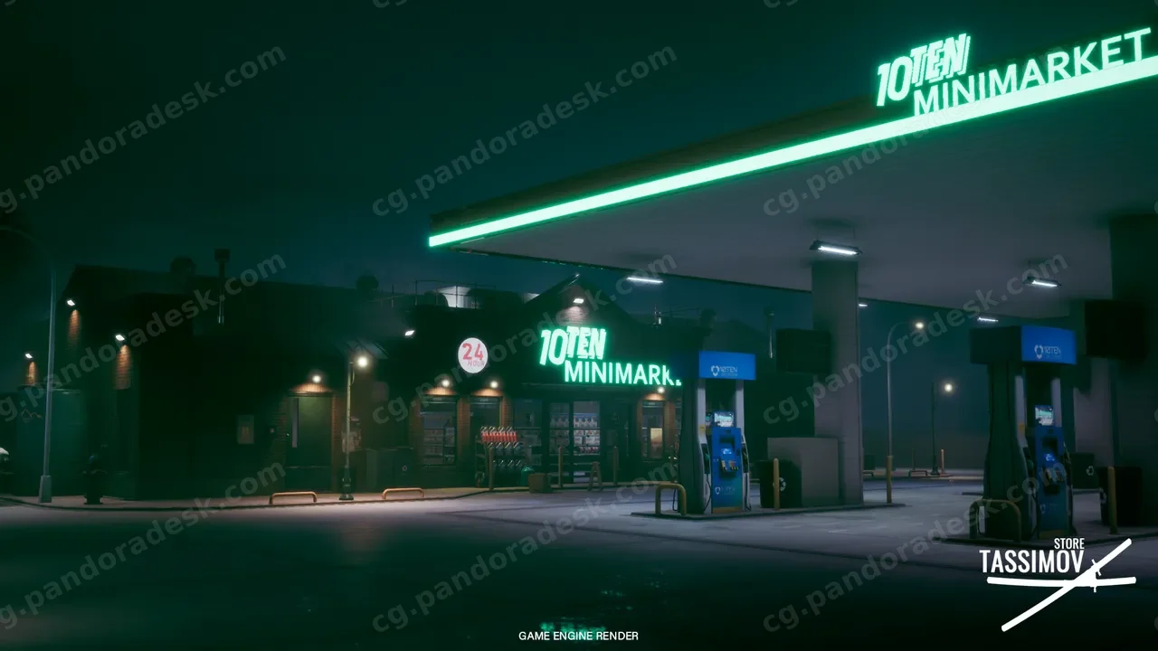 城市加油站便利店-Mini Market Environment