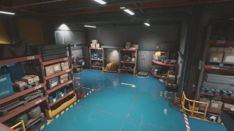 工厂储物室仓库-Storage House Set