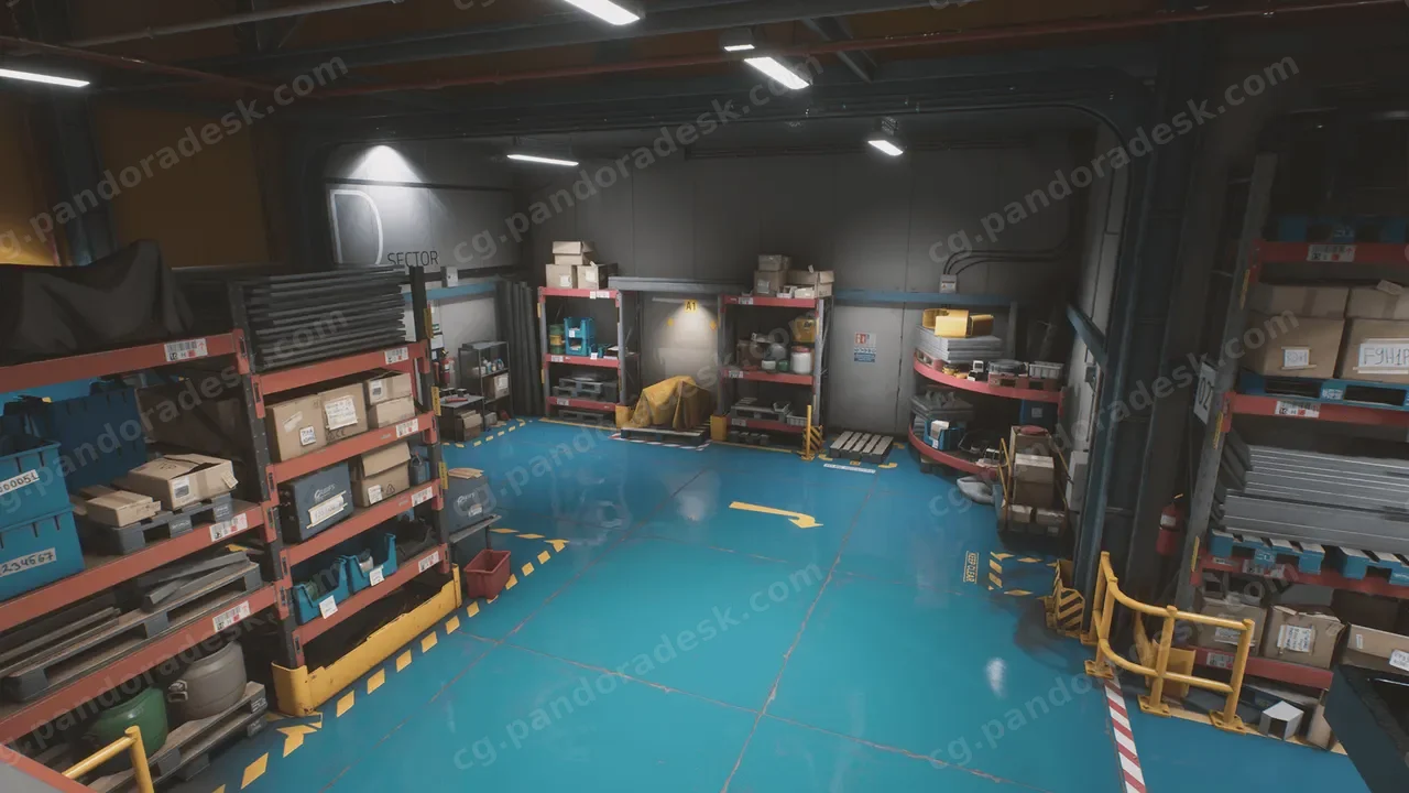 工厂储物室仓库-Storage House Set