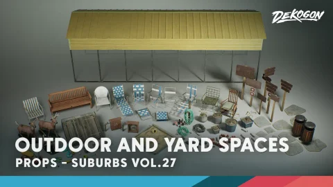 《郊区》第27期——户外与庭院空间 Suburbs VOL.27 - Outdoor and Yard Spaces (Nanite and Low Poly)
