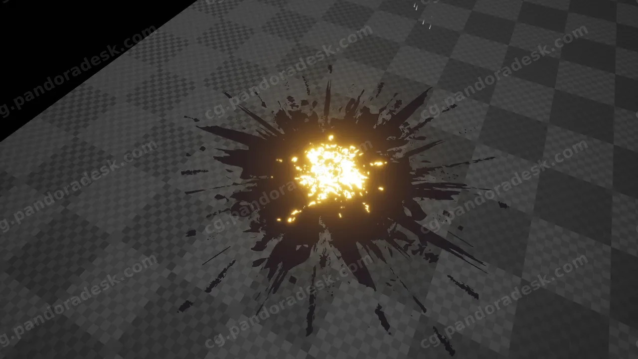 卡通粒子效果-Cartoony Impact - Stylized Particle Simulation #1