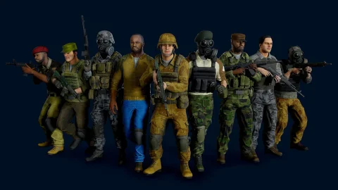 反恐维和军事部队士兵-Modular military character