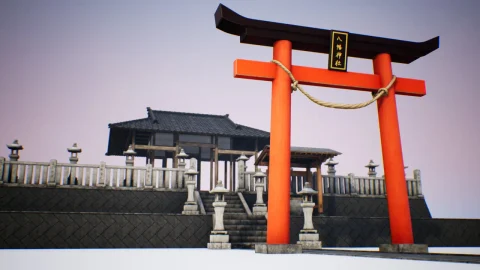 日本神社包-Japanese Shrine Pack - Modular 170+ combinations