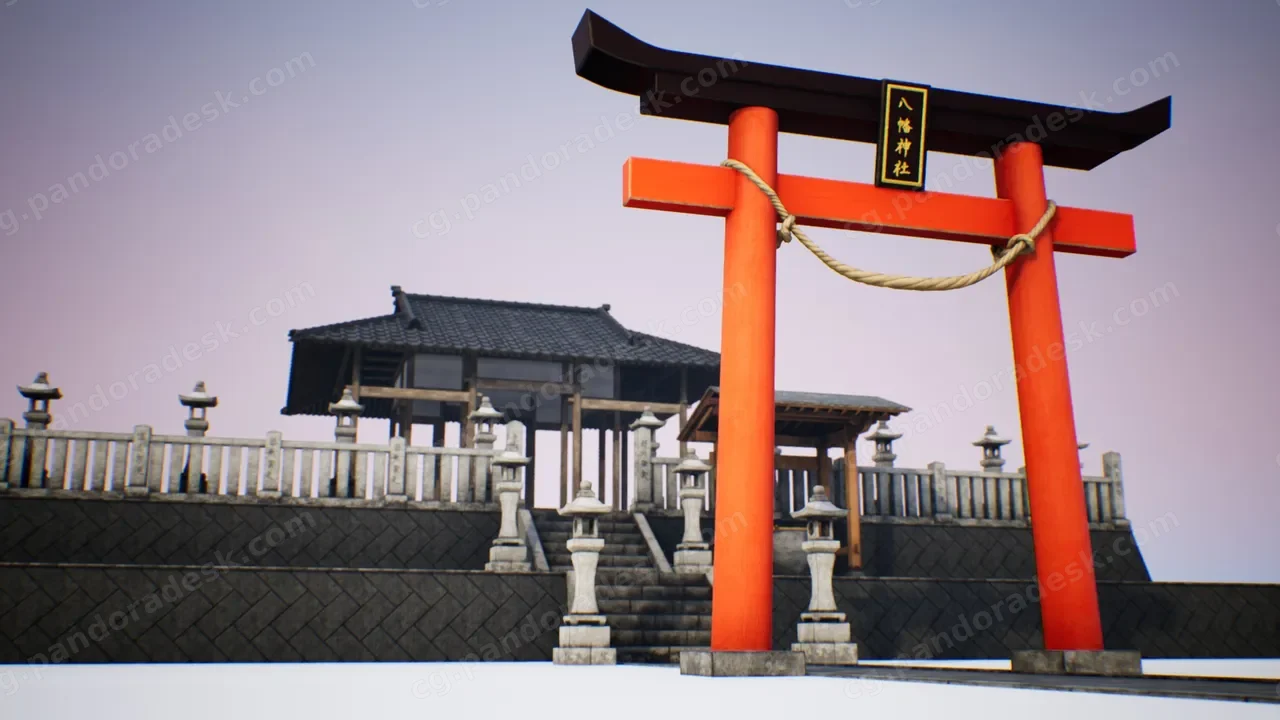 日本神社包-Japanese Shrine Pack - Modular 170+ combinations