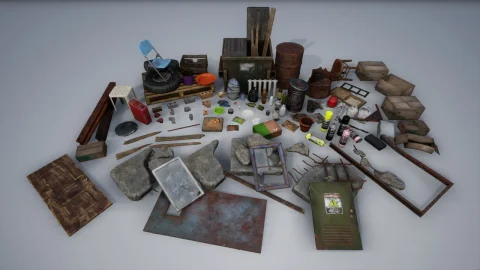瓦砾碎片垃圾包 - Rubble Debris Trash Pack