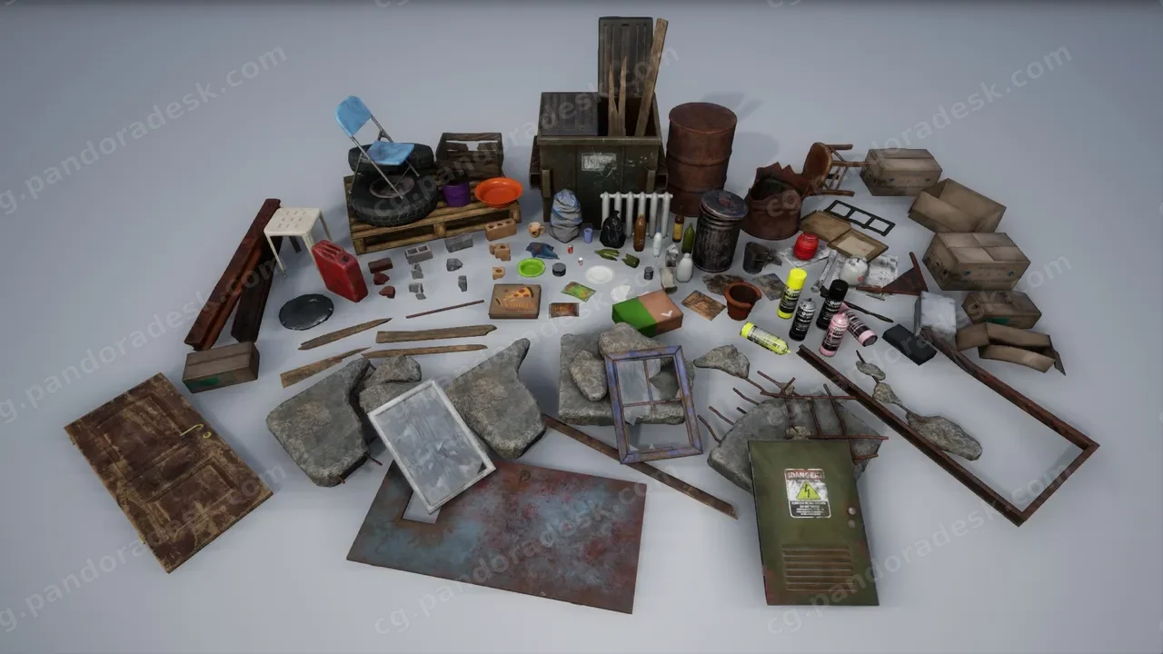 瓦砾碎片垃圾包 - Rubble Debris Trash Pack