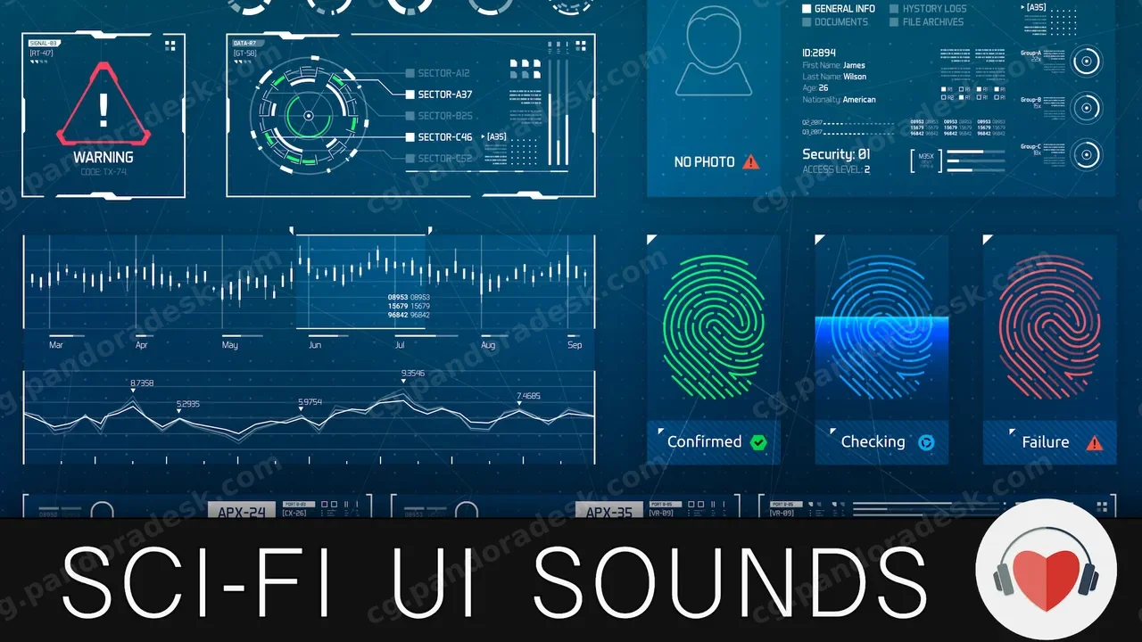 科幻用户界面声音 - Sci-Fi User Interface Sounds