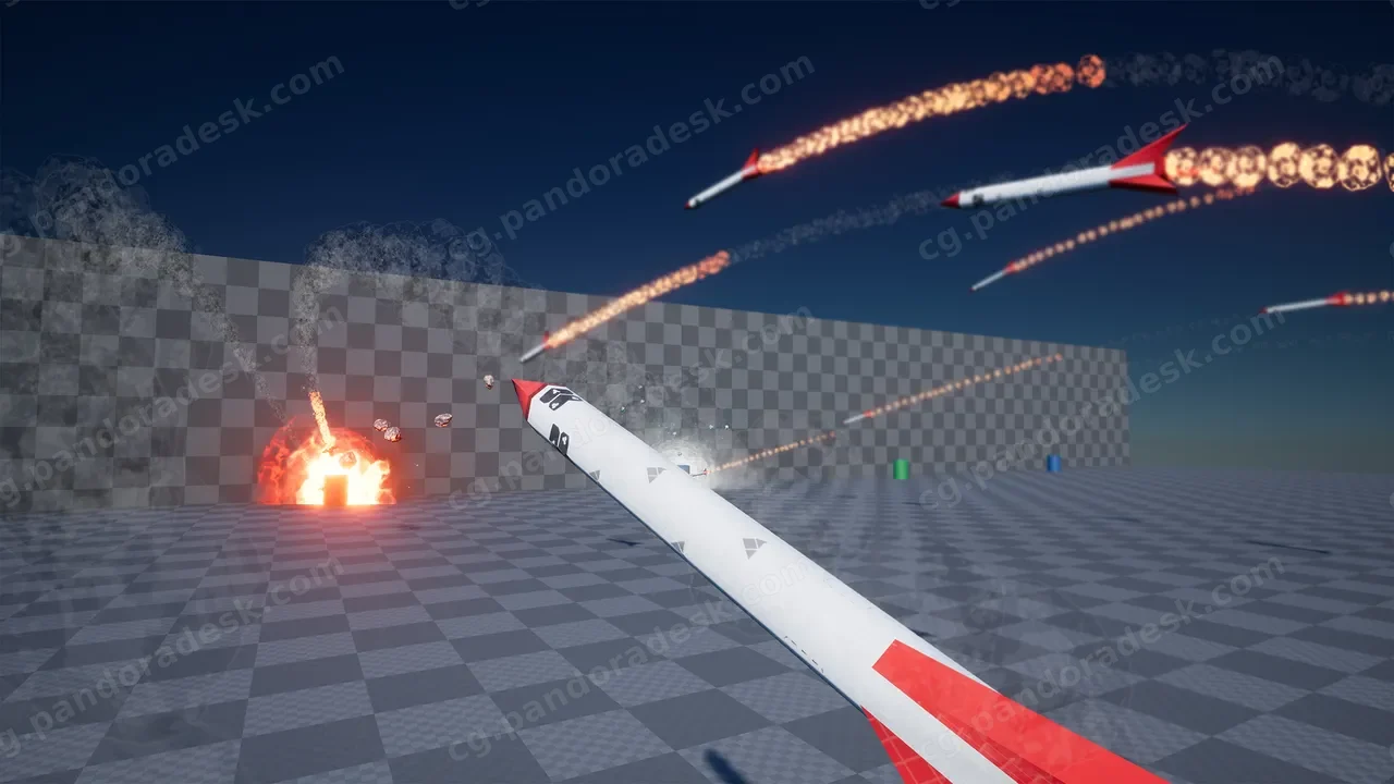 导弹爆炸特效-Explosion Pack #1 - Nature Elements