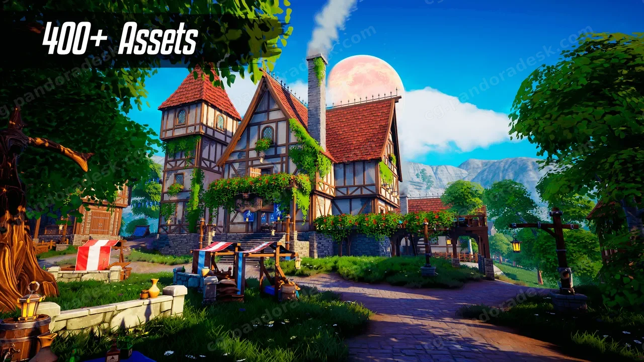 风格化村庄 - Stylized Village - Modular Stylized Village Environment
