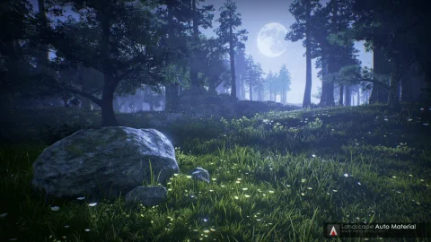森林山石景观-Landscape Auto Material