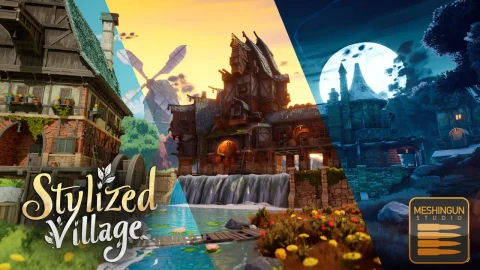 3A级风格化村庄-Stylized Village Fatpack