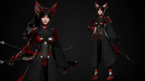 科幻狐狸女孩 - Cosmo Fox Girl / Sci-fi Kitsune