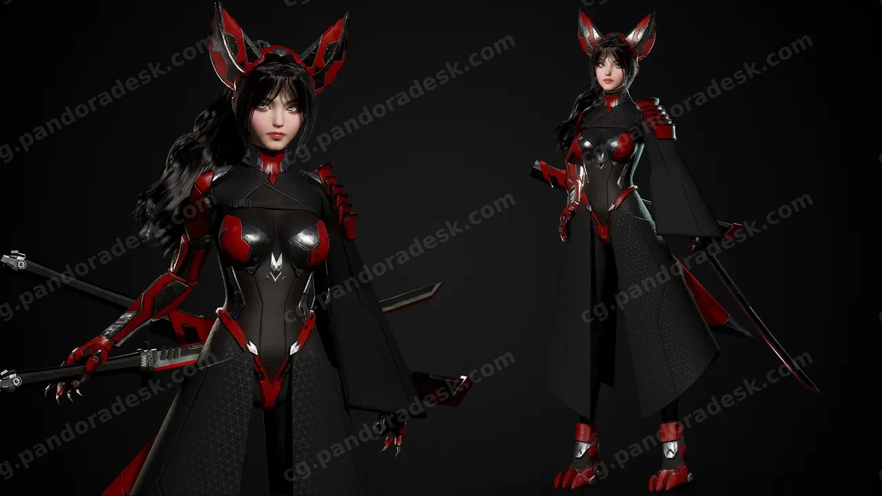 科幻狐狸女孩 - Cosmo Fox Girl / Sci-fi Kitsune