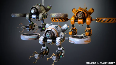 科幻无人机 - Sci-fi Drone 01