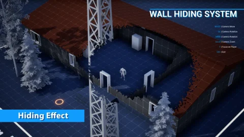 墙壁隐藏透视材质蓝图系统 Wall Hiding System