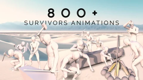 捆绑包：幸存者动画 BUNDLE Survivors Animations