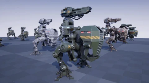 科幻：轻型两足机甲-SCI FI: Light Biped Mech
