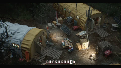生存露营帐篷道具环境场景 - Research Tent Environment
