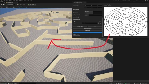 简易迷宫生成器 - 图像转网格 Easy Maze Builder - Image to Mesh