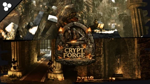 模块化地下城 - CryptForge (Modular Dungeon, Crypt, Catacombs, Underground Ruins, Modular Ruins)
