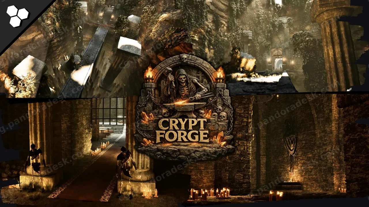 模块化地下城 - CryptForge (Modular Dungeon, Crypt, Catacombs, Underground Ruins, Modular Ruins)
